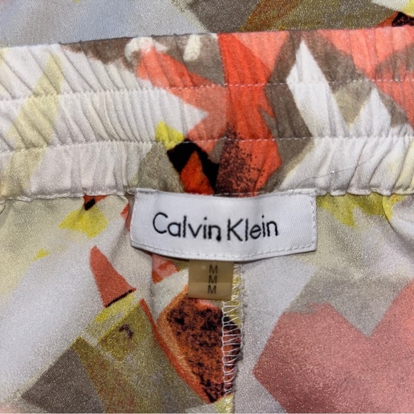 Calvin Klein Abstract Print Lounge Pants | Y2K Aesthetic | Wide Leg | Size M - Picture 5 of 7